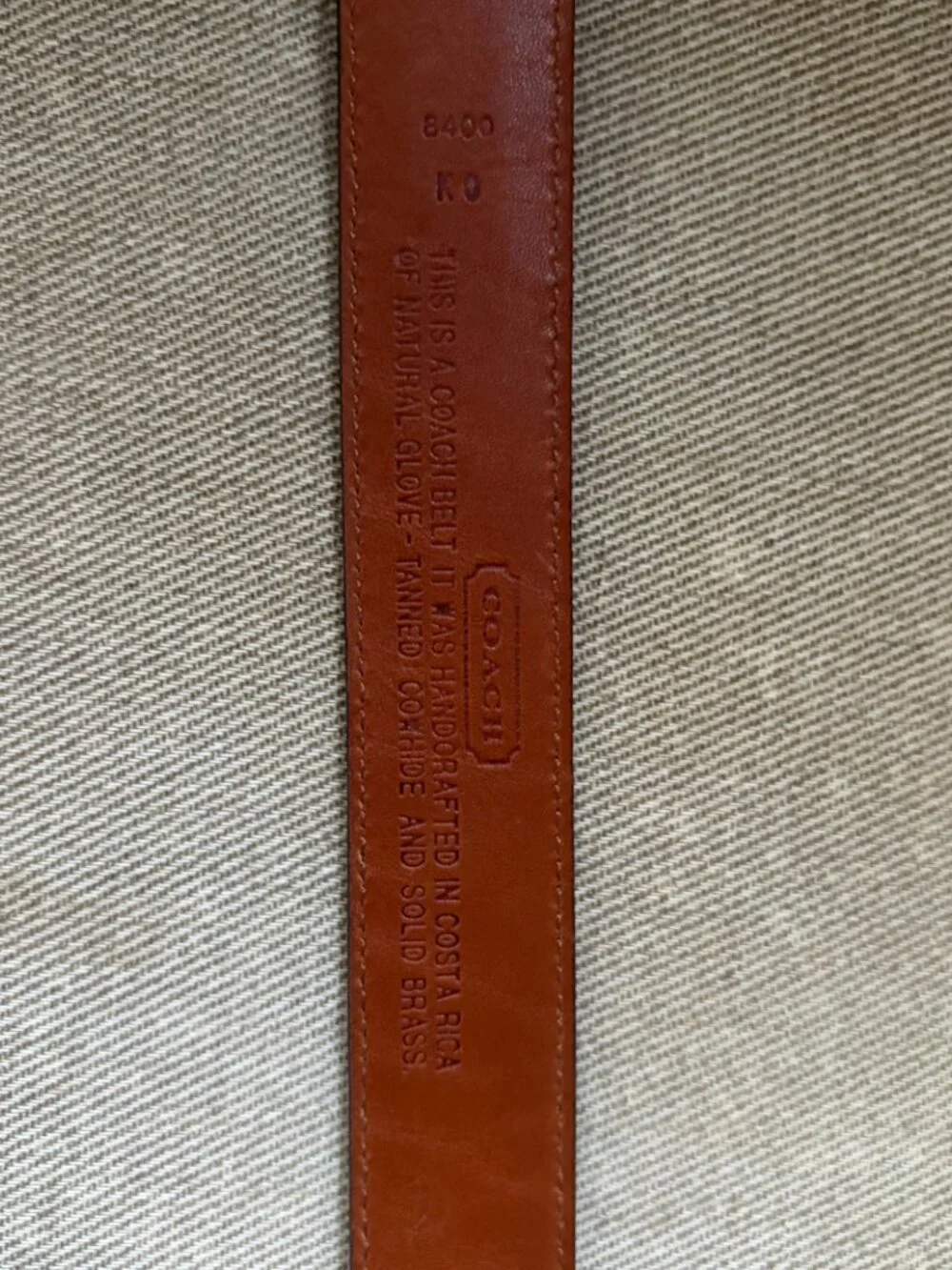 Coach Black Belt Size Small Vintage Black